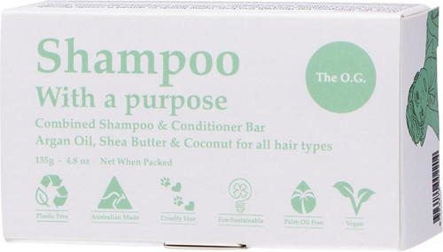 Shampoo With A Purpose Shampoo and Conditioner Bar The OG For All Hair Types 135g