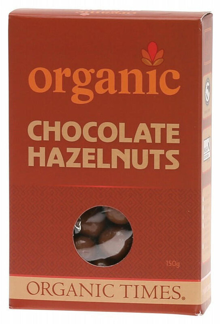 Organic Times Milk Chocolate Hazelnuts 150g By Organic Times