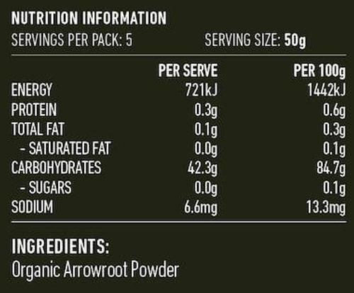 Lotus Arrowroot Organic Powder 250g