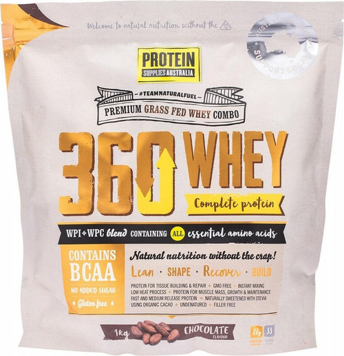 Protein Supplies Australia 360 Whey Chocolate Complete Protein 1kg