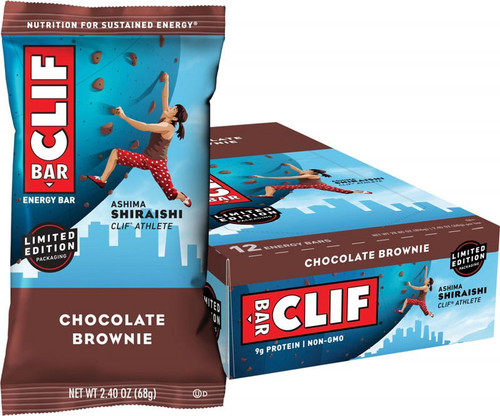 Clif Bar Chocolate Brownie Display Box Of 12 12 x 68g