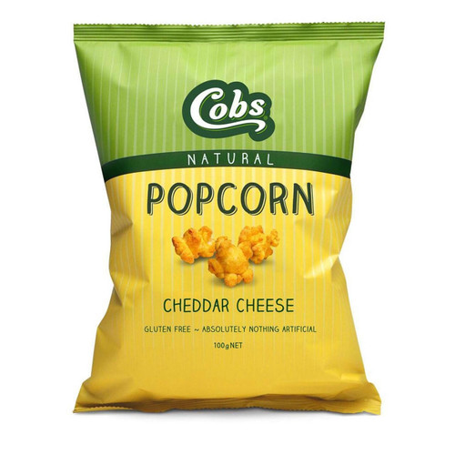 Cobs Popcorn Natural Cheddar Cheese 100g x 12