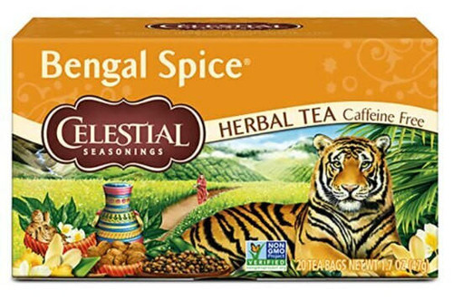 Celestial Tea Bengal Spice x 20 Tea Bags x 6