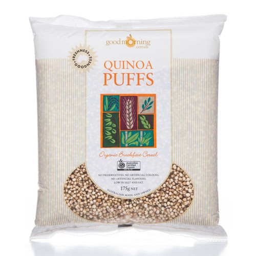 Good Morning Cereals Organic Quinoa Puffs 175g x 6