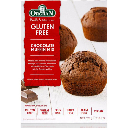 Orgran Gluten Free Muffin Mix Chocolate 375g x 8