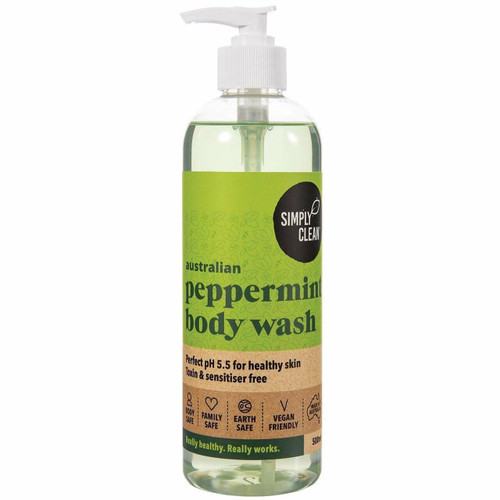 Simply Clean Peppermint Body Wash 500ml