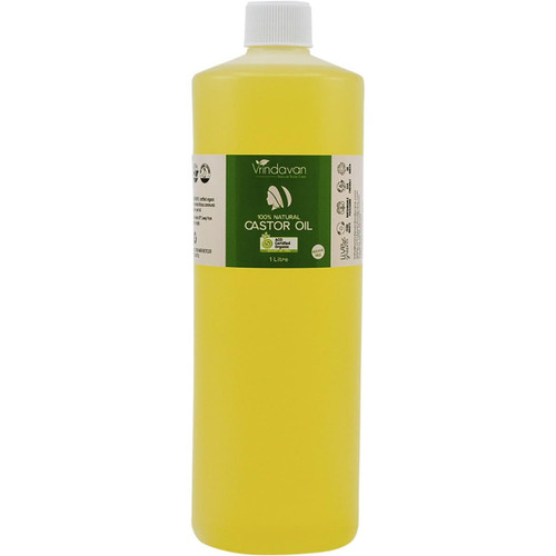  Vrindavan Castor Oil Certified Organic 1L 