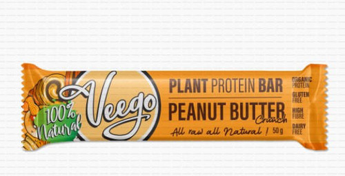 Veego Bars Peanut Butter Crunch 50g x 10