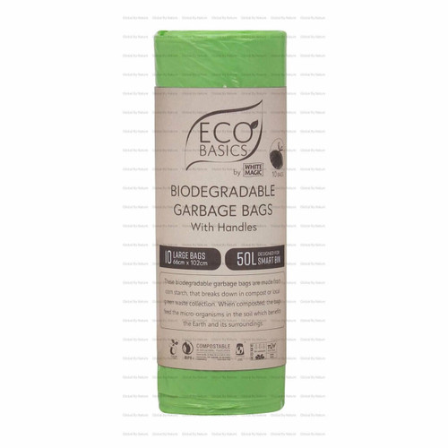 White Magic Eco Basics Bio Garbage Bags Large 66 x 102cm x 16