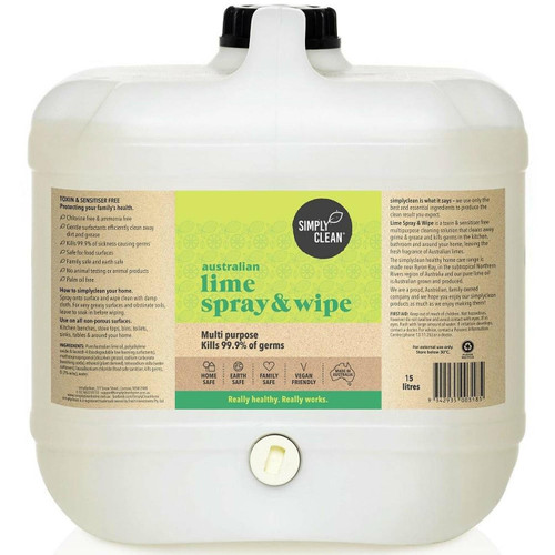 Simply Clean Lime Spray and Wipe 15L