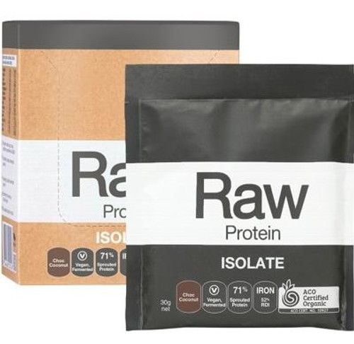 Amazonia Protein Isolate Chocolate and Coconut 12 x 30g