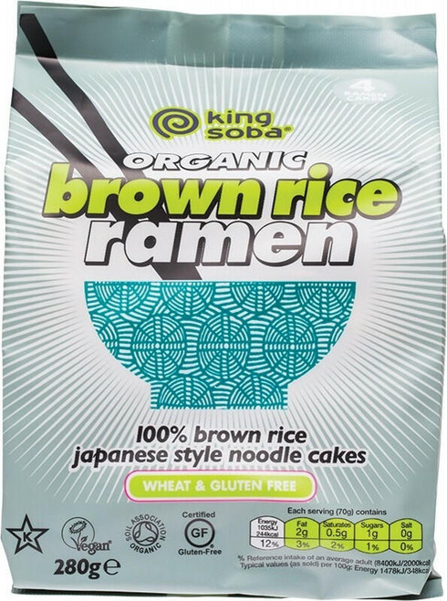 King Soba Brown Rice Ramen 280g