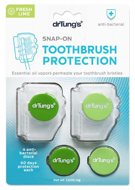 Dr Tungs Toothbrush Protection Includes 2 Refills x 2