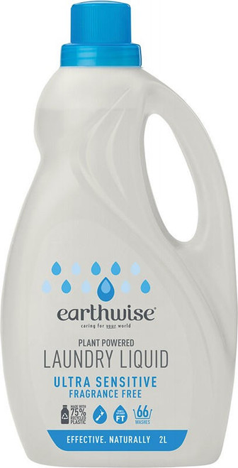 Earthwise Laundry Liquid Fragrance Free 2L