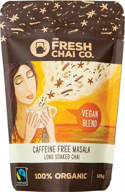 The Fresh Chai Co Vegan Caffeine Free Masala Long Soaked Chai 125g