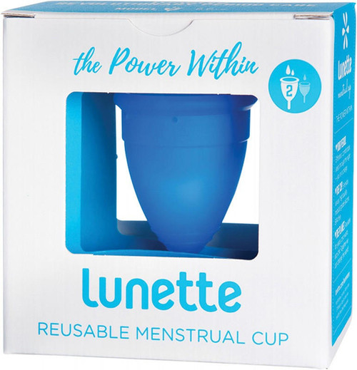 Lunette Reusable Menstrual Cup Blue Model 2 For Normal to Heavy Flow x 1
