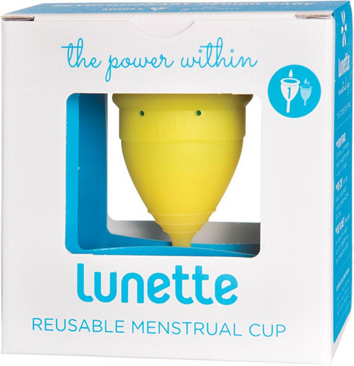 Lunette Reusable Menstrual Cup Yellow Colour For Light to Normal Flow x 1