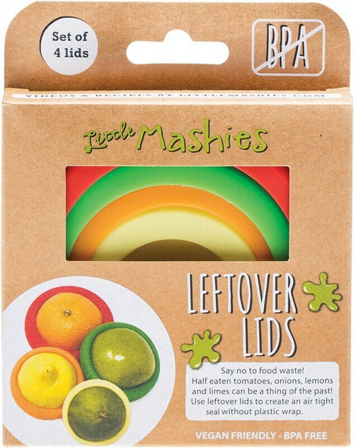 Little Mashies Reusable Leftover Lids Pack of 4 x 4