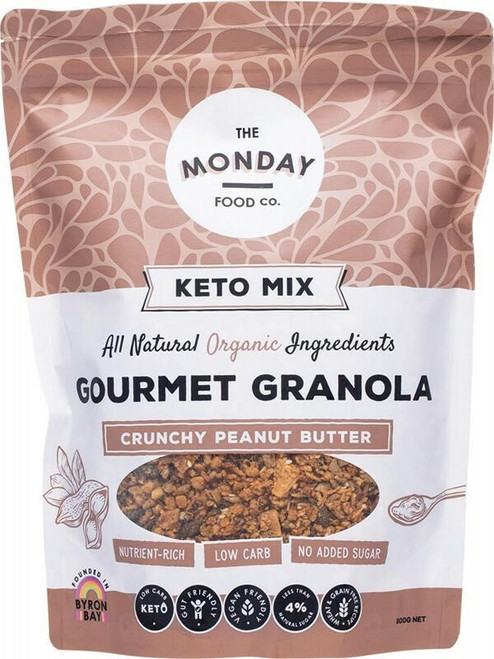 The Monday Food Co Keto Granola Crunchy Peanut Butter 800g