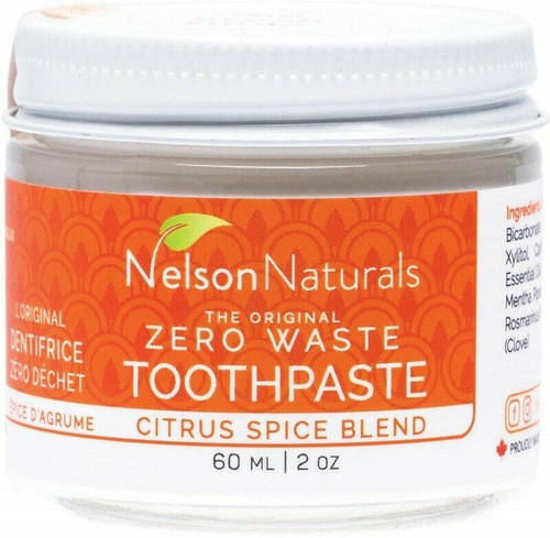 Nelson Naturals INC Zero Waste Toothpaste Citrus Spice Blend 93g