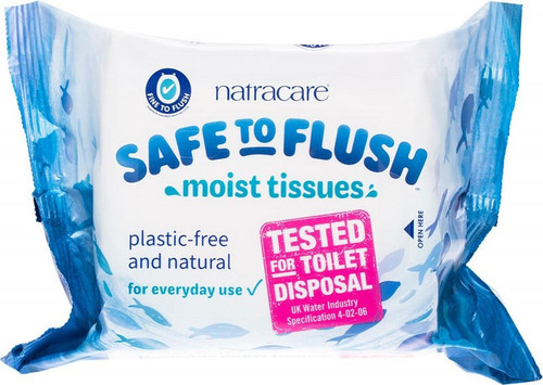 NatraCare Moist Tissues Safe To Flush x 30