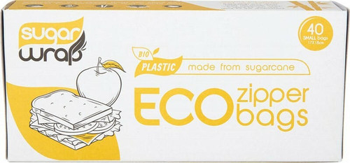 Sugarwrap Eco Zipper Bags Made from Sugarcane Small x40