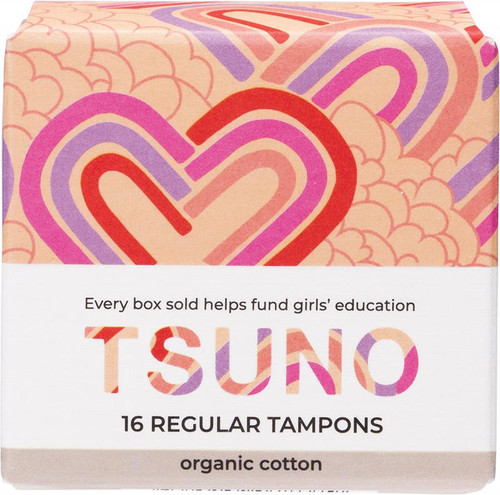 Tsuno Organic Cotton Tampons Regular x 16