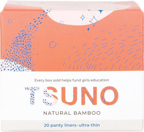 Tsuno Natural Bamboo Panty Liners Ultra Thin x 20