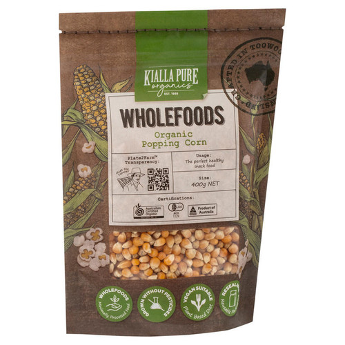 Kialla Pure Foods Organic Popping Corn 400g