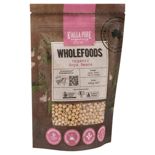 Kialla Pure Foods Organic Soya Beans 400g