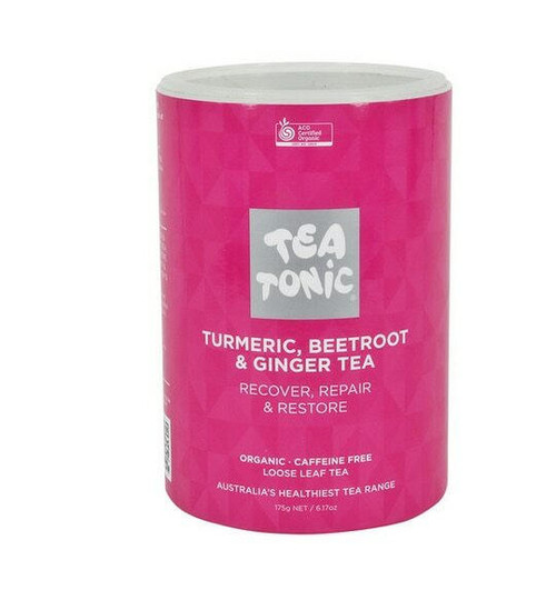 Tea Tonic Turmeric Beetroot and Ginger Tea Tube 175g