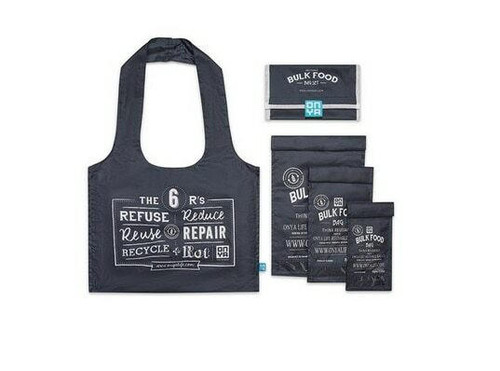 Onya Reusable Bulk Food Bag Set Charcoal