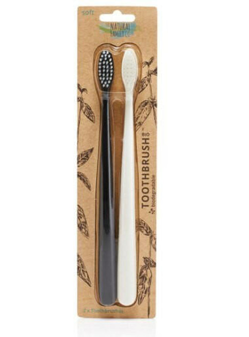 The Natural Family Co The Nat Family Co Toothbrush Ivory Des and Pirate Twin Packet