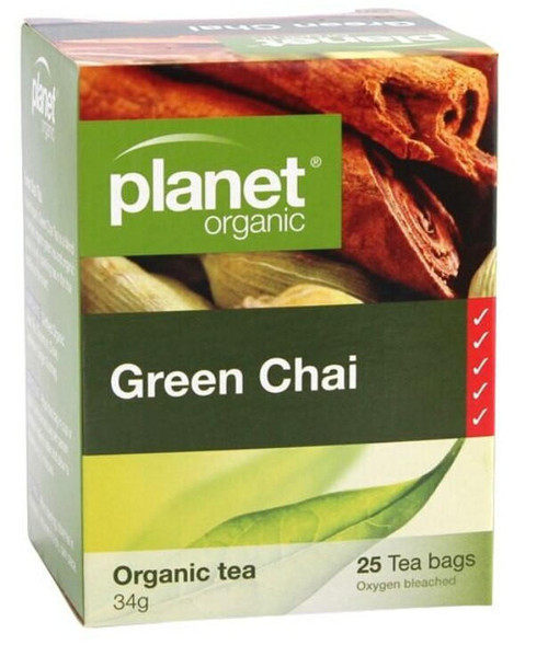 Planet Organic Green Chai 25 Bags