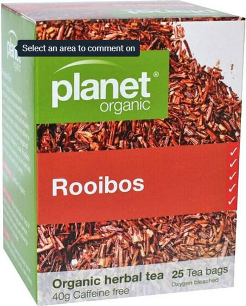 Planet Organic Rooibos Tea Bags 25 Bags