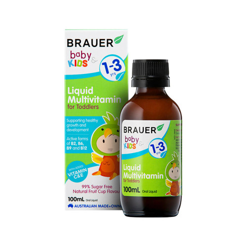Brauer Baby and Kids Multivitamin for Toddlers Liquid 100ml