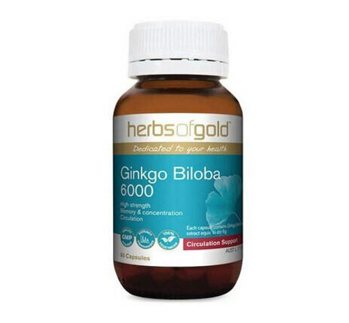 Herbs of Gold Ginkgo Biloba 6000 60vc