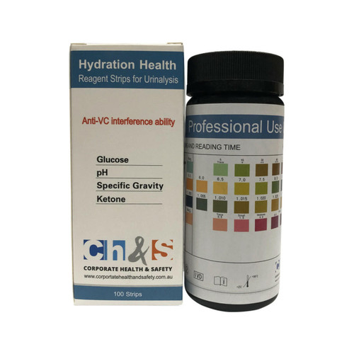 Corporate Health and Safety Hydration Health Urinalysis 100 Tests