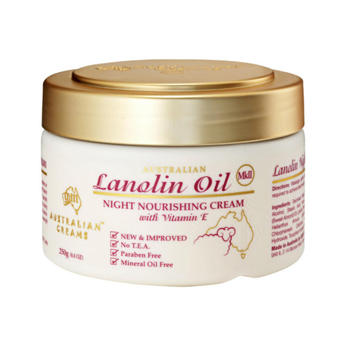 Australian Creams Mk II Australian Creams MkII Cream Lanolin Oil Night 250g Australian Creams MK II