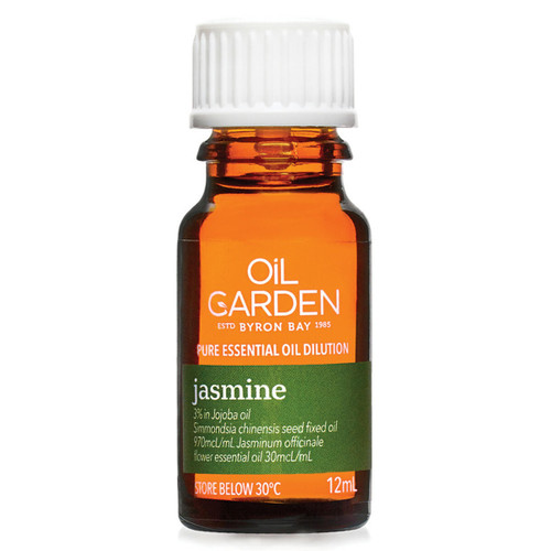 Oil Garden EOil Dilutn Jasmine 3 percent in Jojoba 12ml