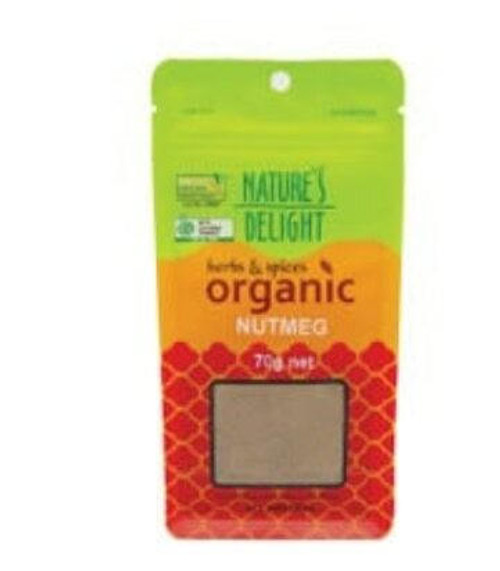 Natures Delight Organic Nutmeg 40g