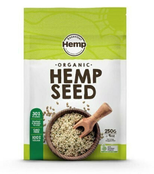 Essential Hemp Organic Hulled Hemp Seeds 250g