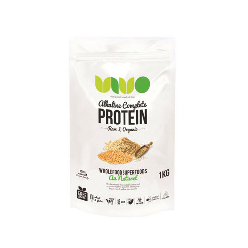 Vivo Alkaline Protein Organic and Raw Alkaline Complete Protein Au Naturel 1kg