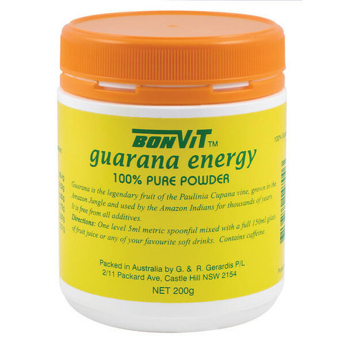 Bonvit Guarana Energy 100 percent Pure Powder 200g