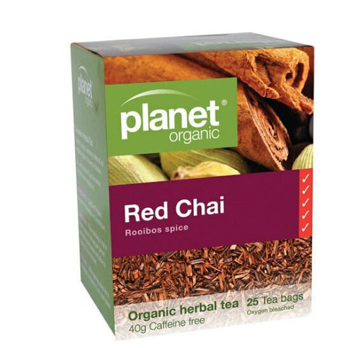 Planet Organic Organic Red Chai Rooibos Spice Herbal Tea x 25 Tea Bags