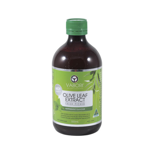 Vabori Olive Leaf Extract Peppermint 500ml