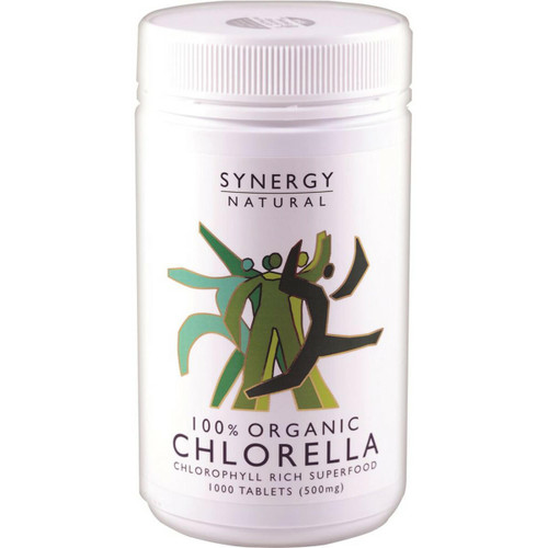 Synergy Natural Organic Chlorella 500mg 1000t