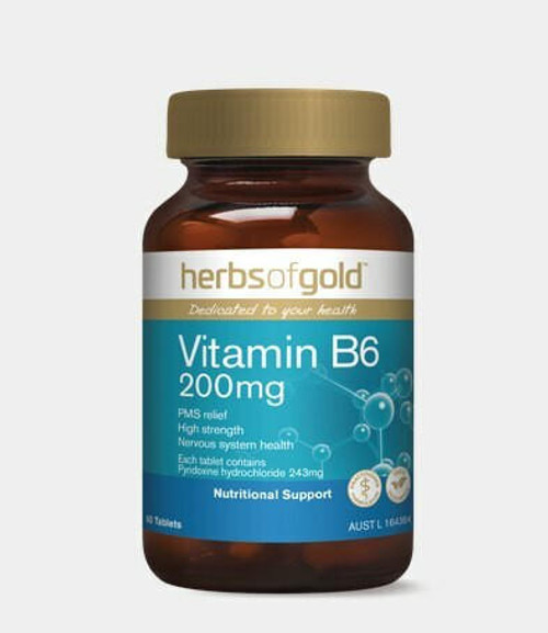 Herbs of Gold Vitamin B6 200mg 60t