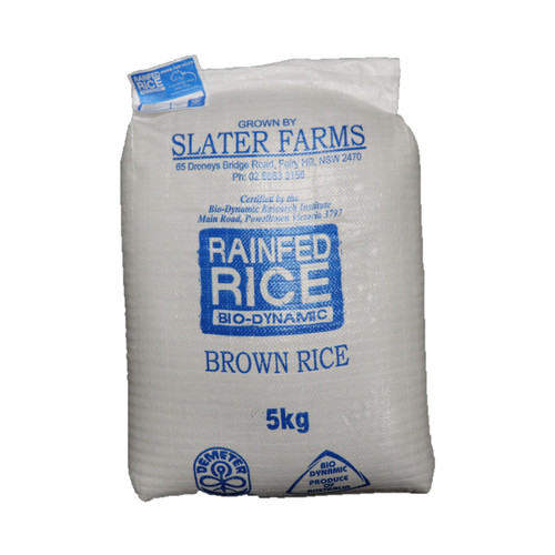 Slater Farms Rice Brown Rainfed M/G Slater DA 5kg