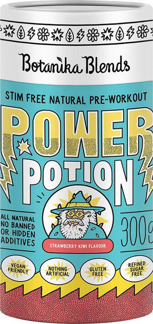  Botanika Blends Power Potion Pre-Workout Powder Strawberry Kiwi 300g 